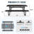 Rectangular Metal Outdoor Picnic Table with Umbrella Hole-1366873464-1367122825