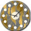 Motif de Golden Polygon - horloge murale Mid-Century moderne-40745134