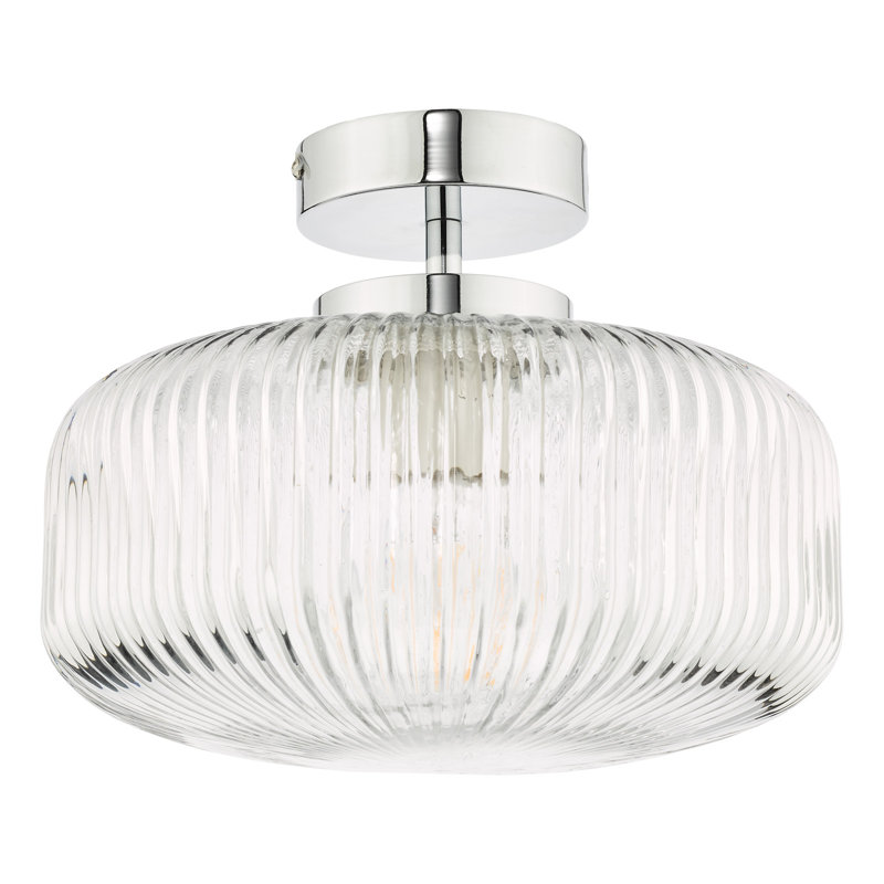 Prabhas Glass Semi Flush Mount