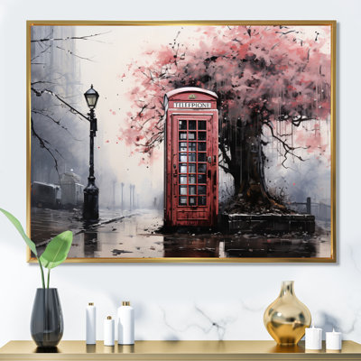 Cabine téléphonique rose qui s'évanouit