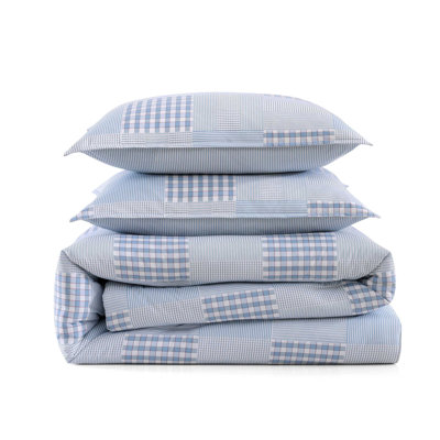 Tommy Hilfiger Hamptons Patchwork Cotton Blue Comforter Set