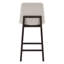 Upholstered Counter Stool with Solid Wood Legs-119721201-119721199