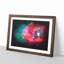 Eye Of A Red Poppy Flower Paint Splash - Framed Print-56915784-56915785