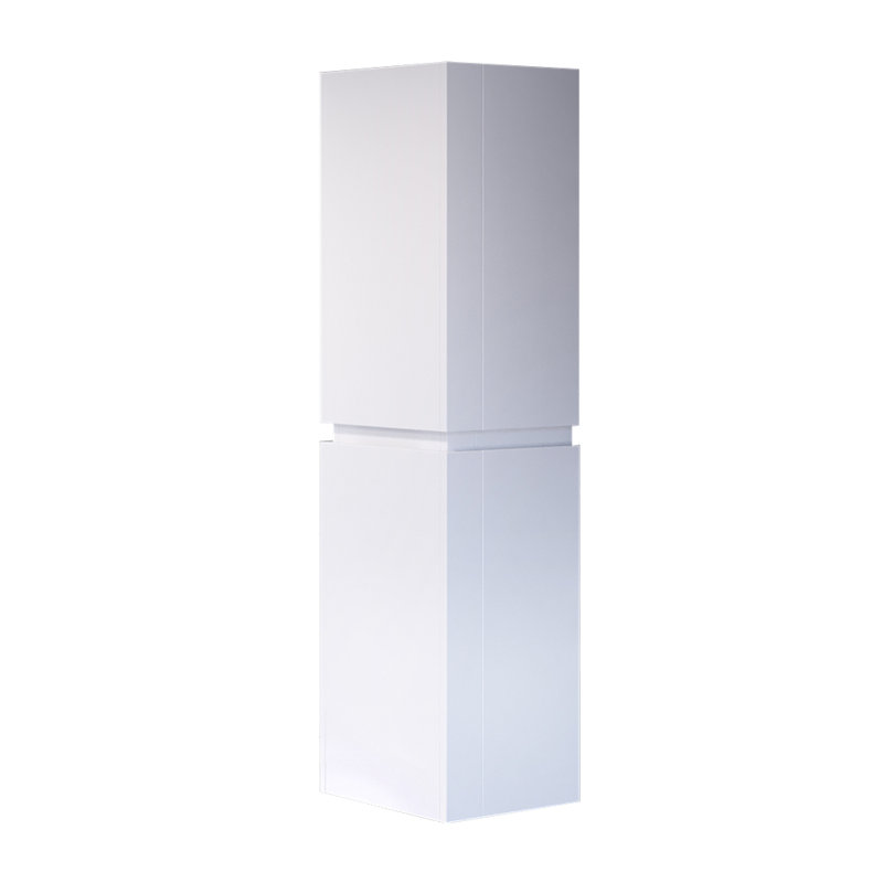 Rouillard Solid Wood Linen Cabinet, White
