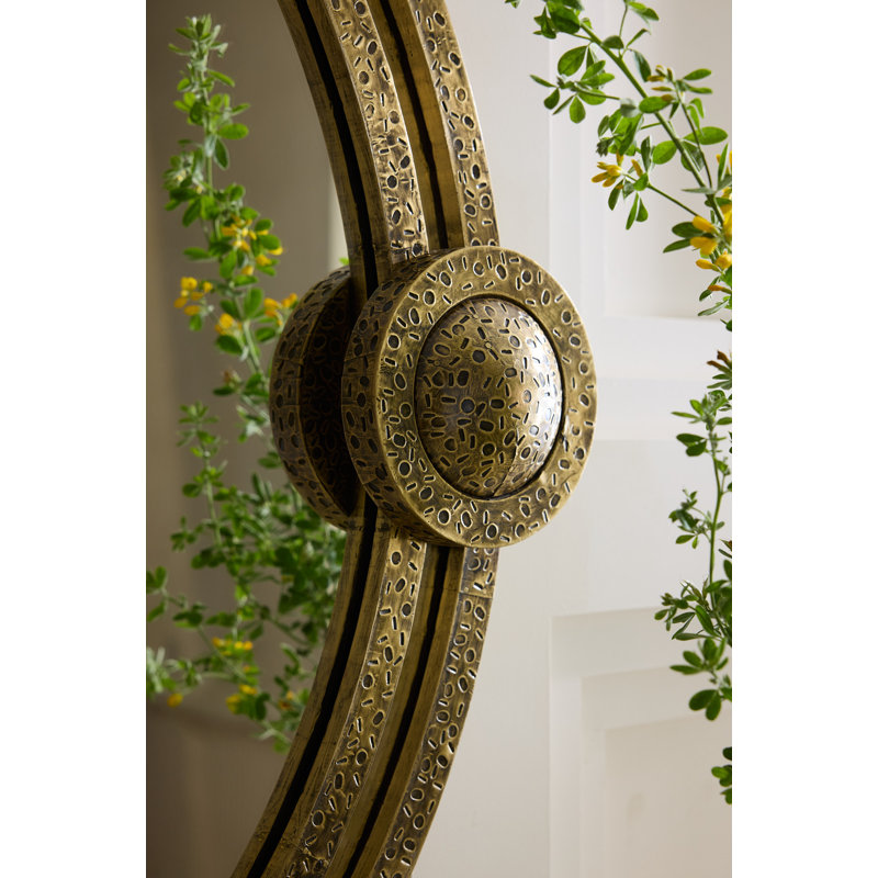 Lisbon Round Brass Mirror