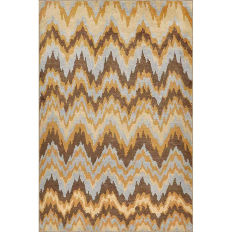 Tapis décoratif moderne lavable à la machine, Tapis de couloir 3 pi 3 po x 9 pi 10 po