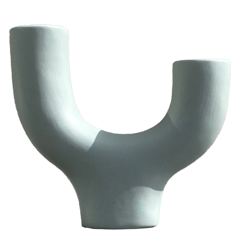 Vase de table en céramique Hiliana, Vert