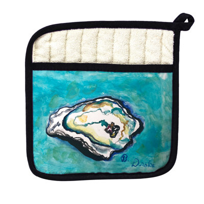 Blue Oysters Pot Holder