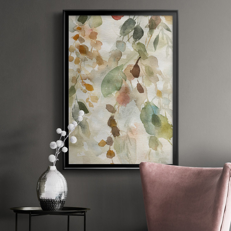 «Cascading Nature I», reproduction encadrée de qualité supérieure, prête à être accrochée, H 24,5 po x l 18,5 po, Noir