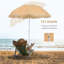 Brayam 160cm Tilt Beach Parasol-324602866