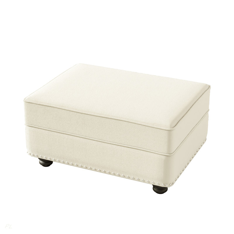 Velvet Ottoman To Combine With Single Seater Sofa, 2 Seater Sofa And 3 Seater Sofa, Suitable For Living Rooms, Apartments, Offices