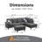 Quinnes Upholstered L-Shaped Sectional-1255101587-1255101598
