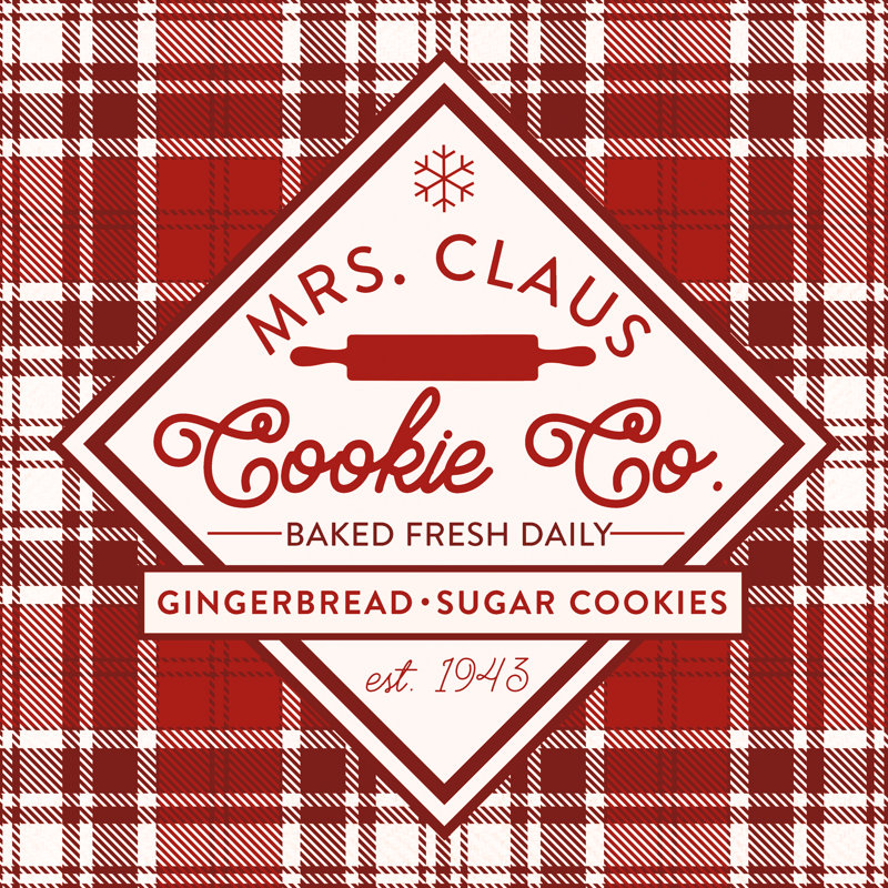 Plaid Holidays IV - rouge, H 12 po x l 12 po, Non, Toile tendue