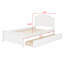 Structure de lit plateforme moderne en bois avec tête de lit et tiroirs de rangement-1490481266