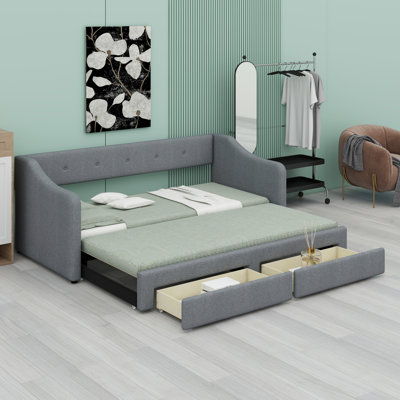 Daybed Featuring Convenient Under-Bed Drawers