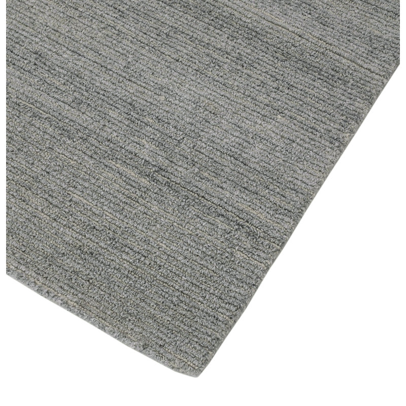 Azman Rectangle Indoor/Outdoor Area Rug in Ivory/Silver, Rectangle 5' x 8'