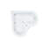 Baignoire de coin en acrylique avec drain central 64 "x 64" Elite Series-50665970