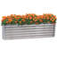 Lit de jardin surélevé en acier Adisri Galvalume - 6 pi x 3 pi - Argent-944158661