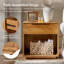 Wallburg Modern 1-Drawer Solid Wood End Table Fully Assembled and Built-In Outlet-1993259571