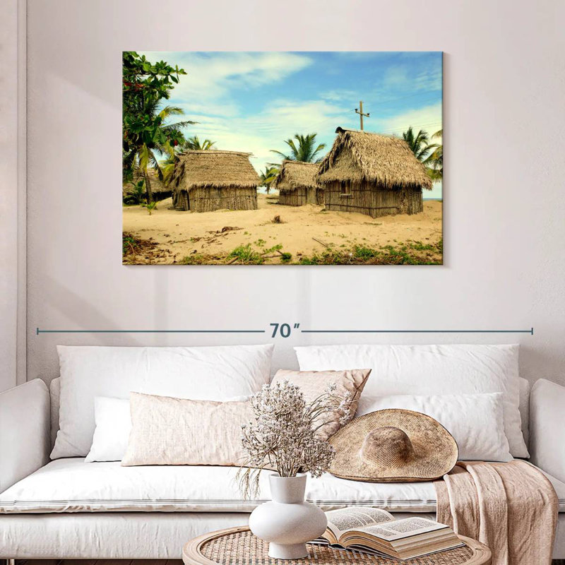 Cabanes de plage Alvord Garifuna Village, H 30 po x l 45 po