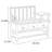 5 Pair Solid Wood Shoe Storage Bench