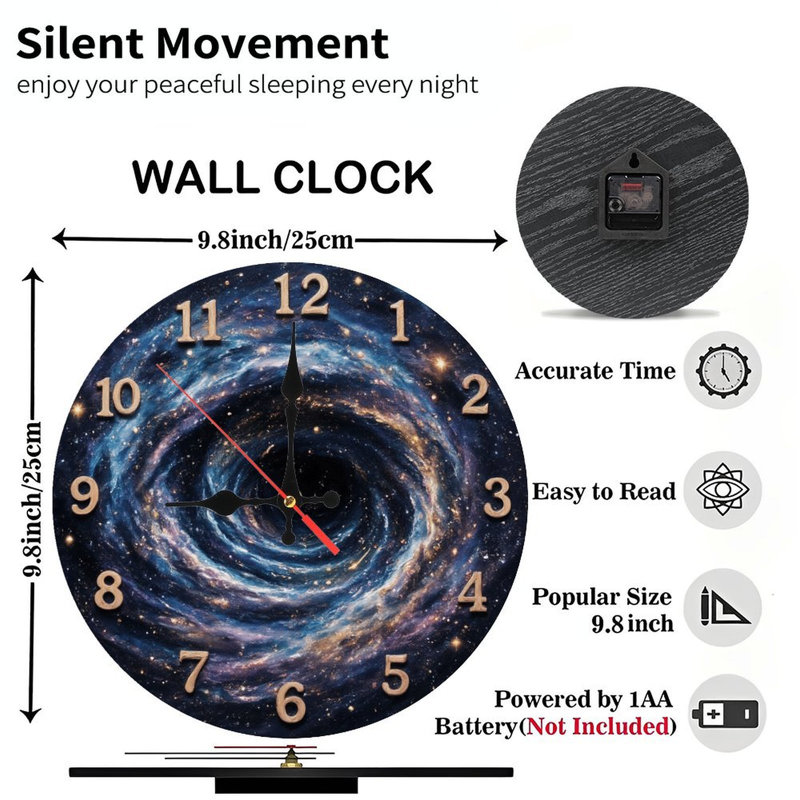 Cadran de l'horloge galaxie