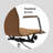Modern Contemporary Slim Seek Mid Back Office Chair Ribbed With Arms Adjustable Height Swivel Wheels Chrome Base-748953378-741314200