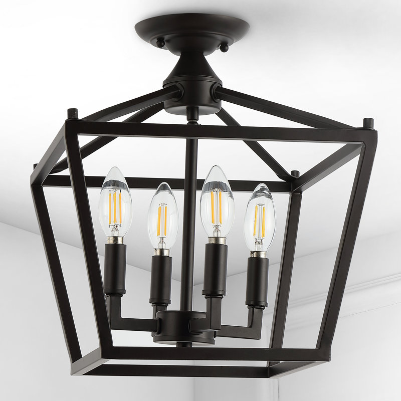Plafonnier encastré 4 lumières Hubbardton, Bronze huilé