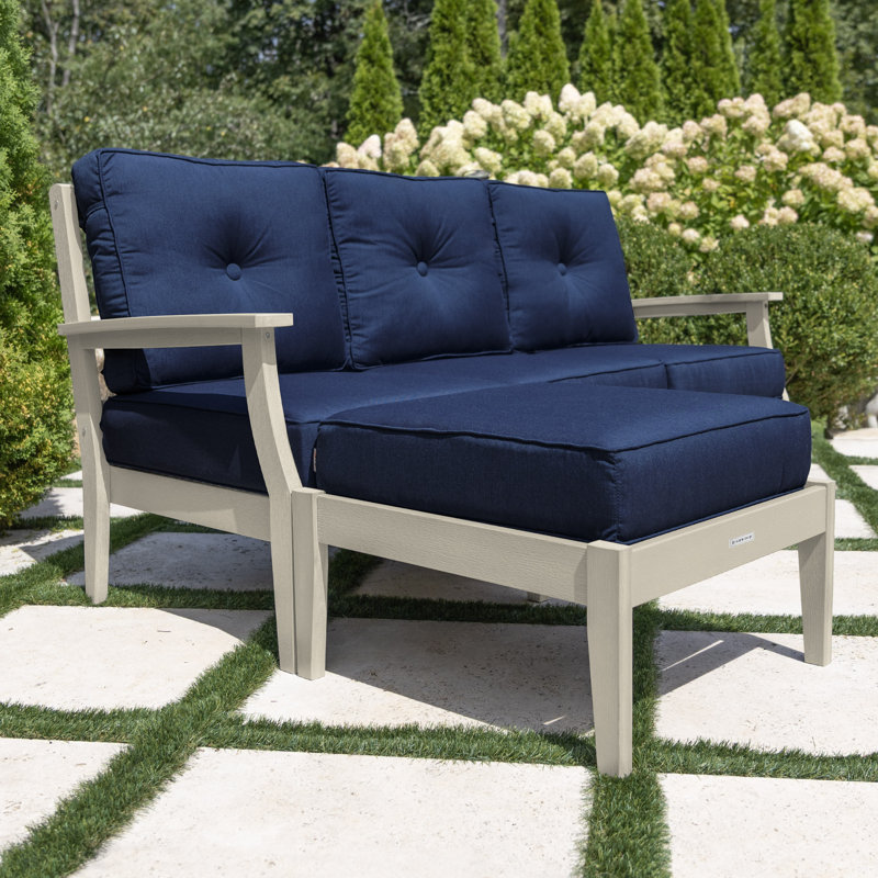 Ensemble de conversation à assise profonde 2 pièces Lehigh, Spectre indigo