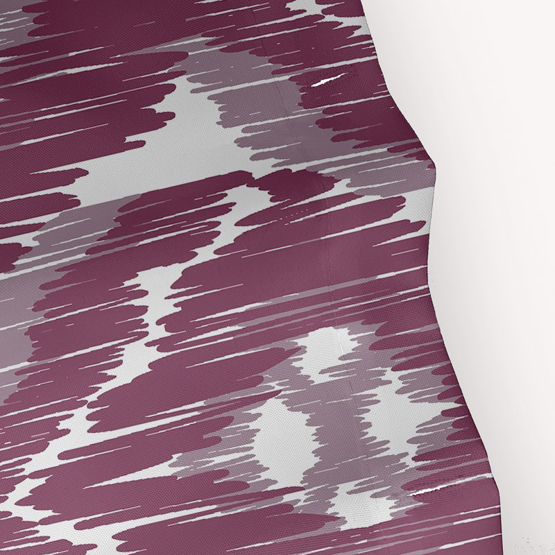 Rideau de douche simple à imprimé géométrique, Mauve