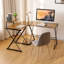 L-Shaped Metal Base Computer Desk-1007645685