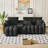 Modern Sectional Cloud Sofa With Console