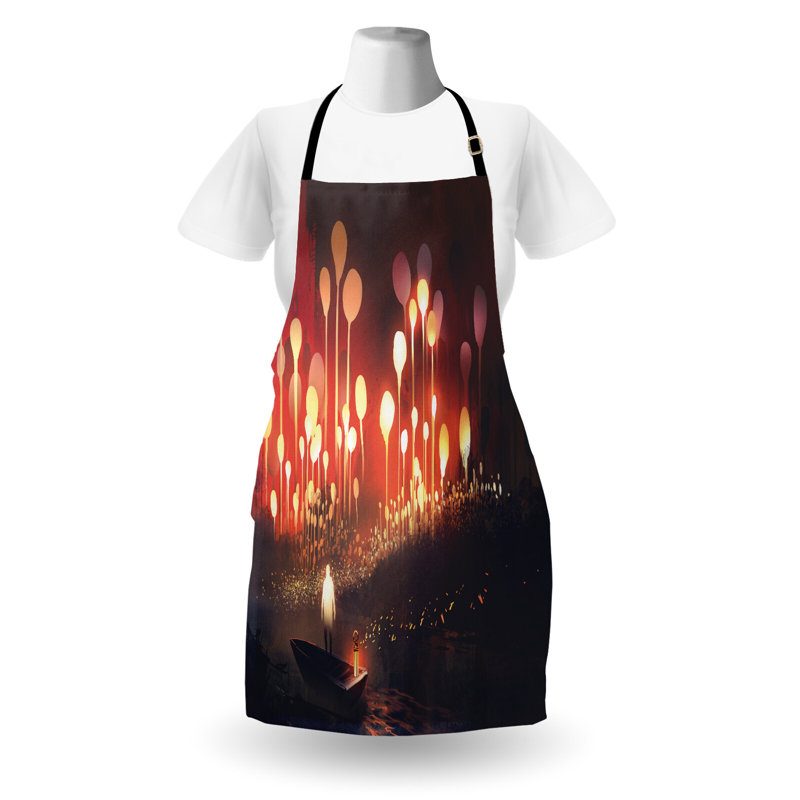 No Pattern Bib Apron