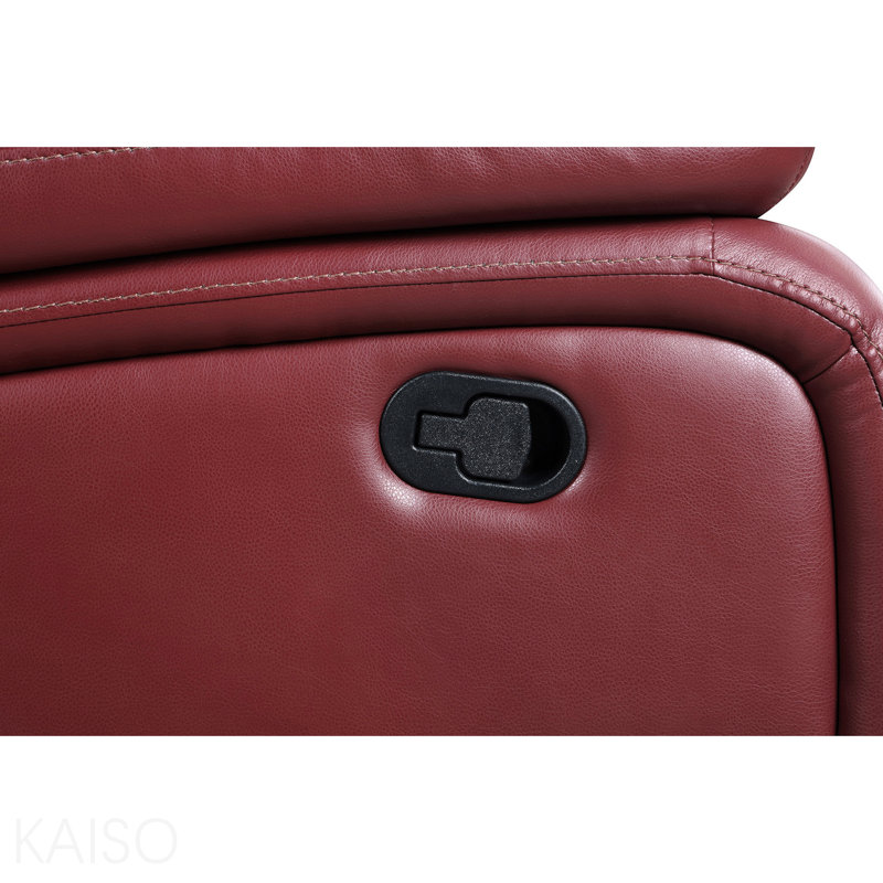 Fauteuil inclinable et oscillant rouge Elodie, Rouge