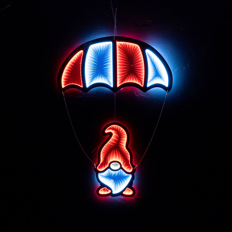 Gnome Parachute Kamili Light Display 33.5"H