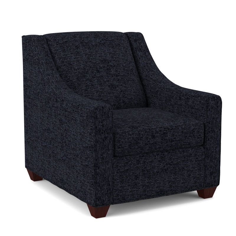 Phillips Upholstered Accent Chair, Empire Mahogany, Ridgecrest Putty