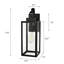 Schlesinger Outdoor Rectangular Clear Glass Shade Wall Light-902219372-863906989