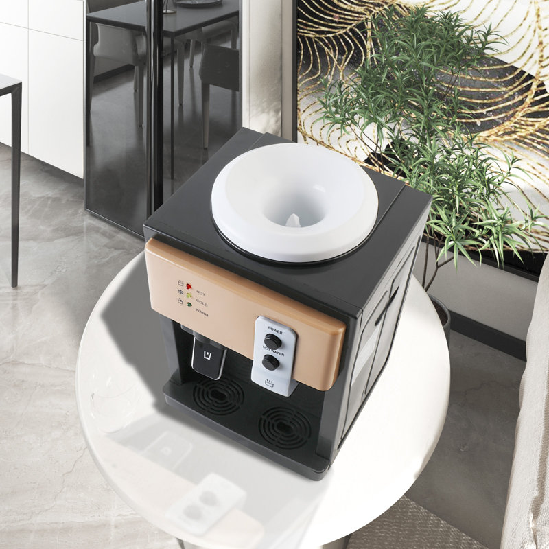 Distributeur d'eau électrique, Noir / rose doré