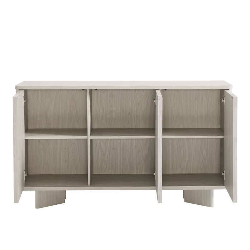 Flux Arched 3-Door Sideboard In White Wash