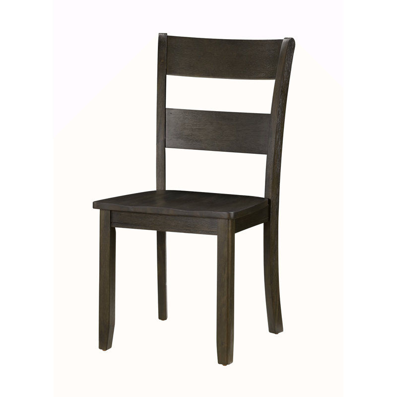 Ensemble de 2 chaises d'appoint au fini noyer vieilli