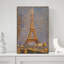 The Eiffel Tower Classic Traditional Contemporary Violet Architecture City Wall Art Print by Georges Seurat - 1 Piece Wrapped Canvas Wall Art-1902200218