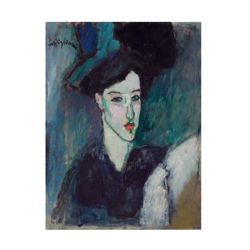 Amedeo Modigliani The Jewess; La Juive, art sur toile C.1907-1908, H 19 po x l 14 po