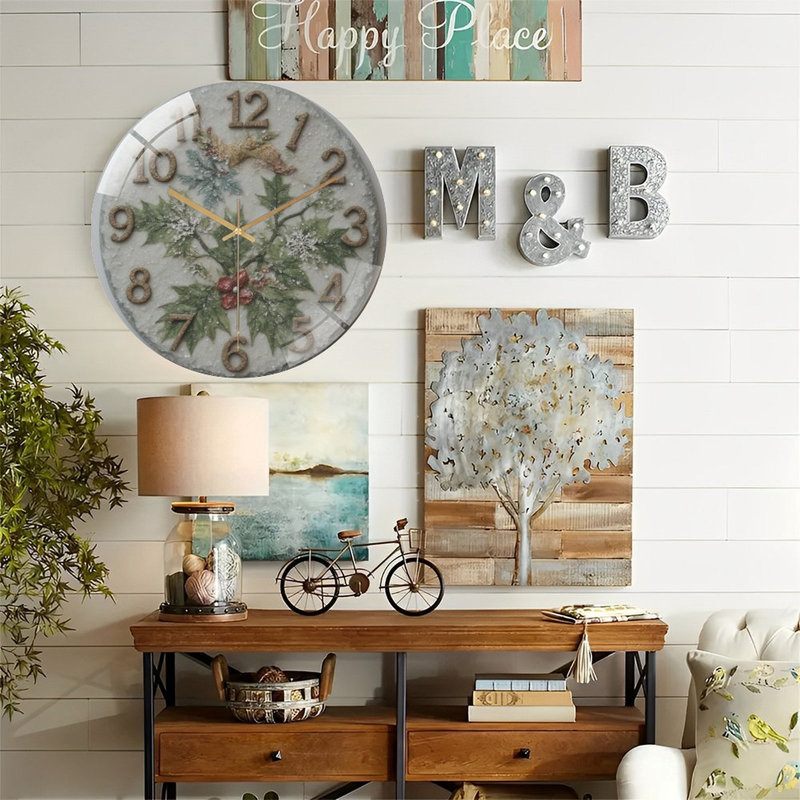 Horloge murale 12 po Snowy
