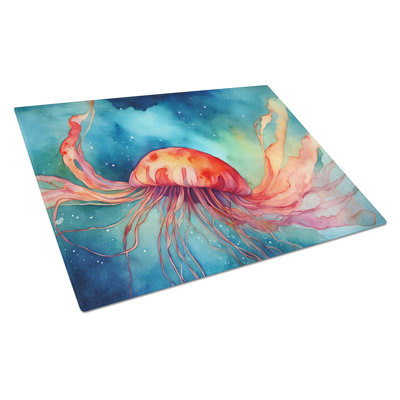 Jellyfish Glass Cutting Board Large