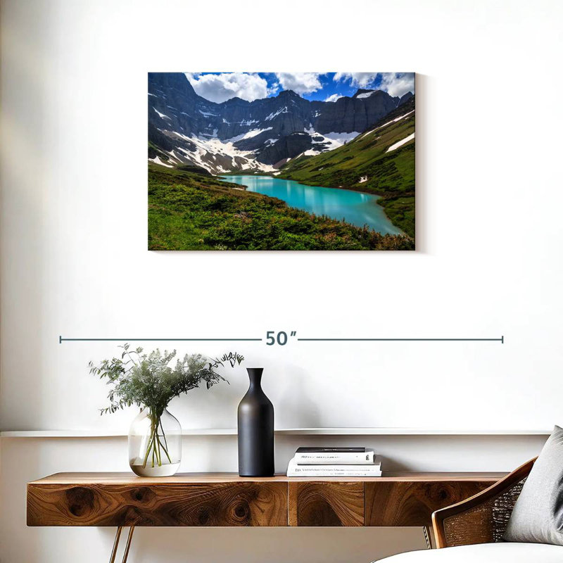 Alvord turquoise Cracker Lake, H 20 po x l 30 po