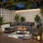 9-Piece PE Wicker Patio Conversation Set, Modular Outdoor Sectional Sofa with Removable Cushions for Backyard, Poolside, Balcony-2138109851