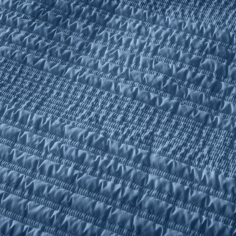 Lennon Stripe Seersucker Cushion Cover, Blue