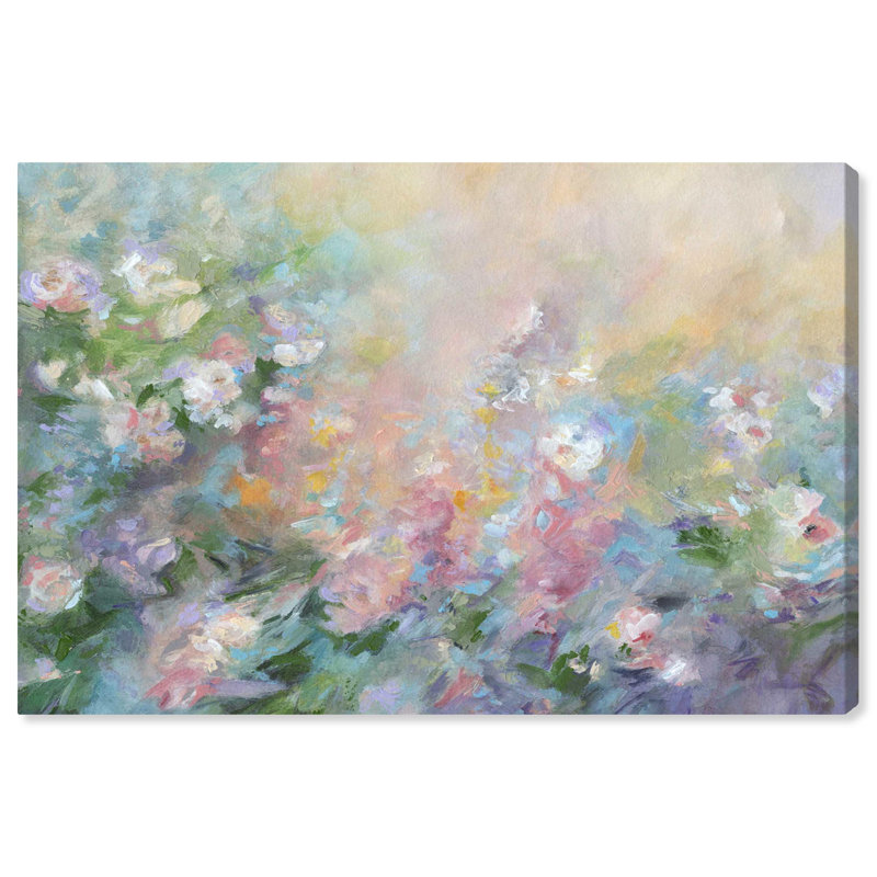 «Under the Open Sky», art mural floral sur toile par, Toile tendue, H 20 po x l 30 po