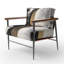 Peinture géométrique abstraite géométrique or - Fauteuil rembourré avec accents abstraits-1756938272