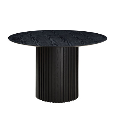 MDF Dining Table for Dining Room Round Dinner Tables Mid-Century Modern Table OAK